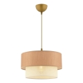Pendantlampe ECHO 1xE27/60W/230V brun/creme