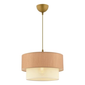 Pendantlampe ECHO 1xE27/60W/230V brun/creme