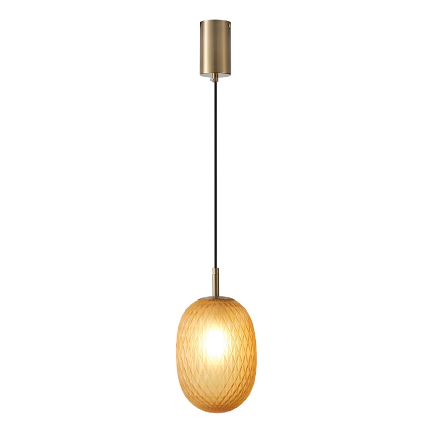 Pendel 1xE14/25W/230V brun diam. 15 cm