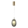 Pendel 1xE14/25W/230V grå diameter 15 cm