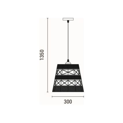 Pendel 1xE27/15W/230V beige