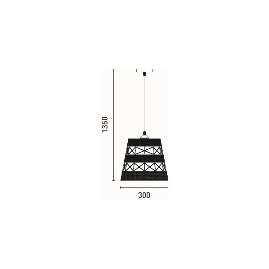 Pendel 1xE27/15W/230V beige