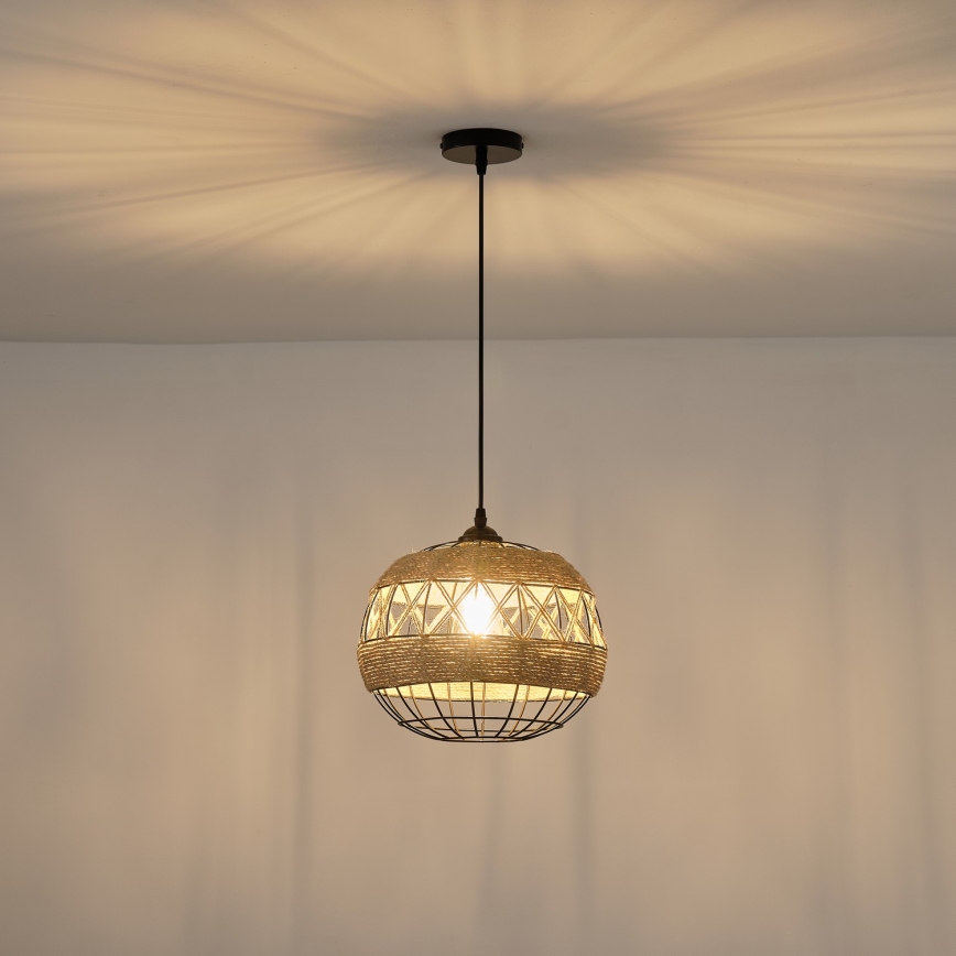 Pendel 1xE27/15W/230V beige
