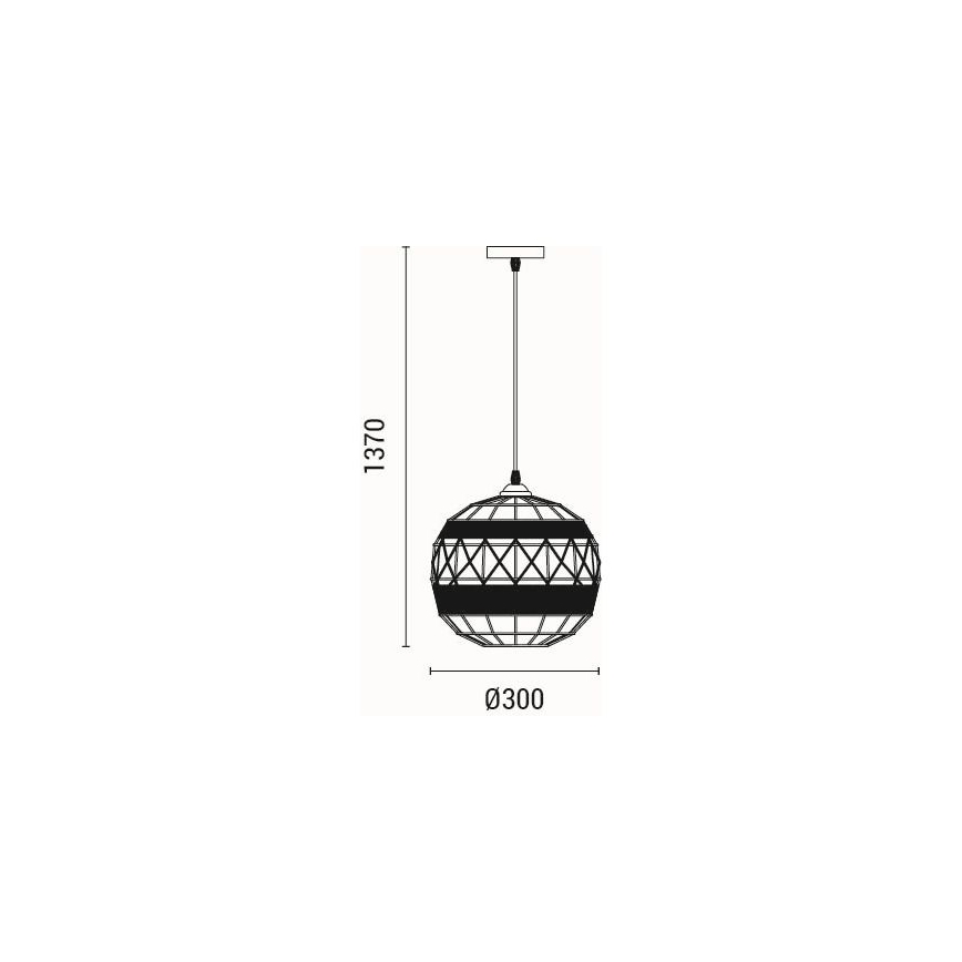 Pendel 1xE27/15W/230V beige