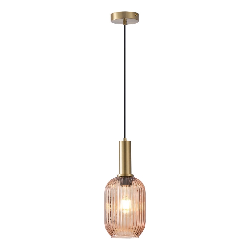 Pendel 1xE27/15W/230V brun diam. 13 cm
