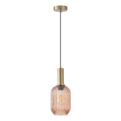 Pendel 1xE27/15W/230V brun diam. 13 cm
