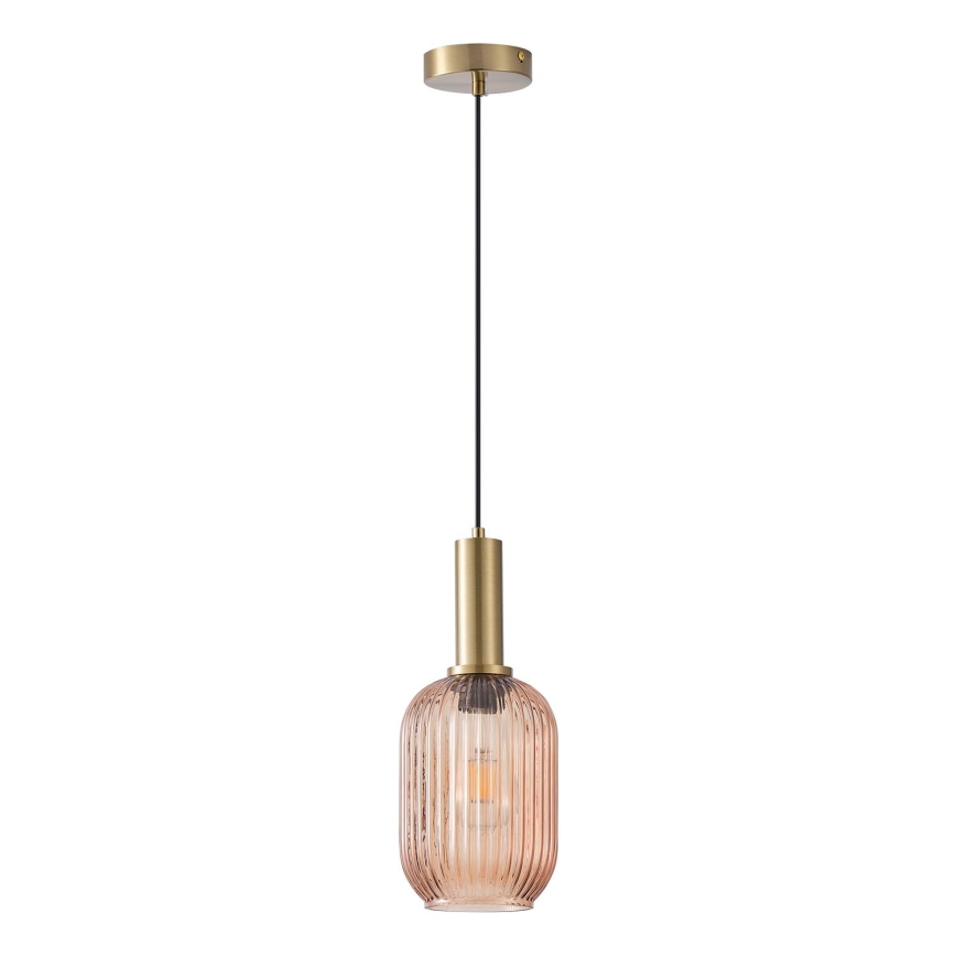 Pendel 1xE27/15W/230V brun diam. 13 cm