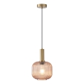 Pendel 1xE27/15W/230V brun diameter 20 cm