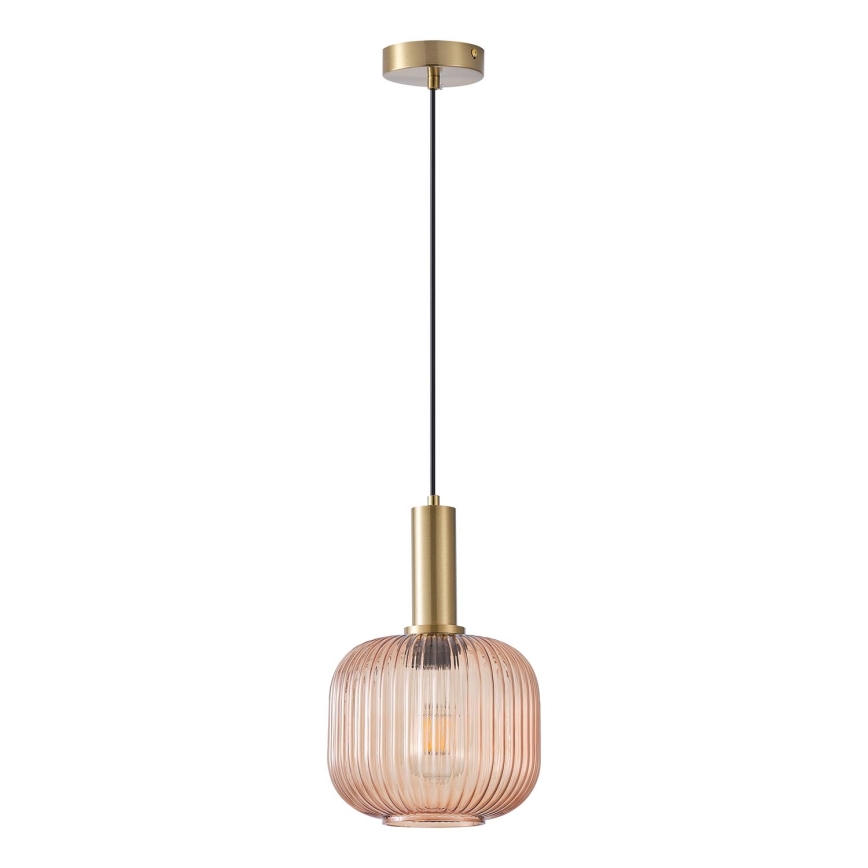 Pendel 1xE27/15W/230V brun diameter 20 cm