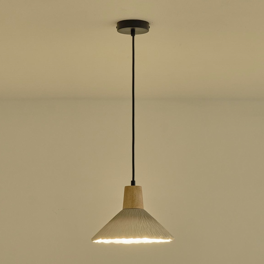 Pendel 1xE27/15W/230V cremefarvet