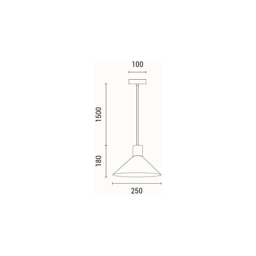 Pendel 1xE27/15W/230V cremefarvet