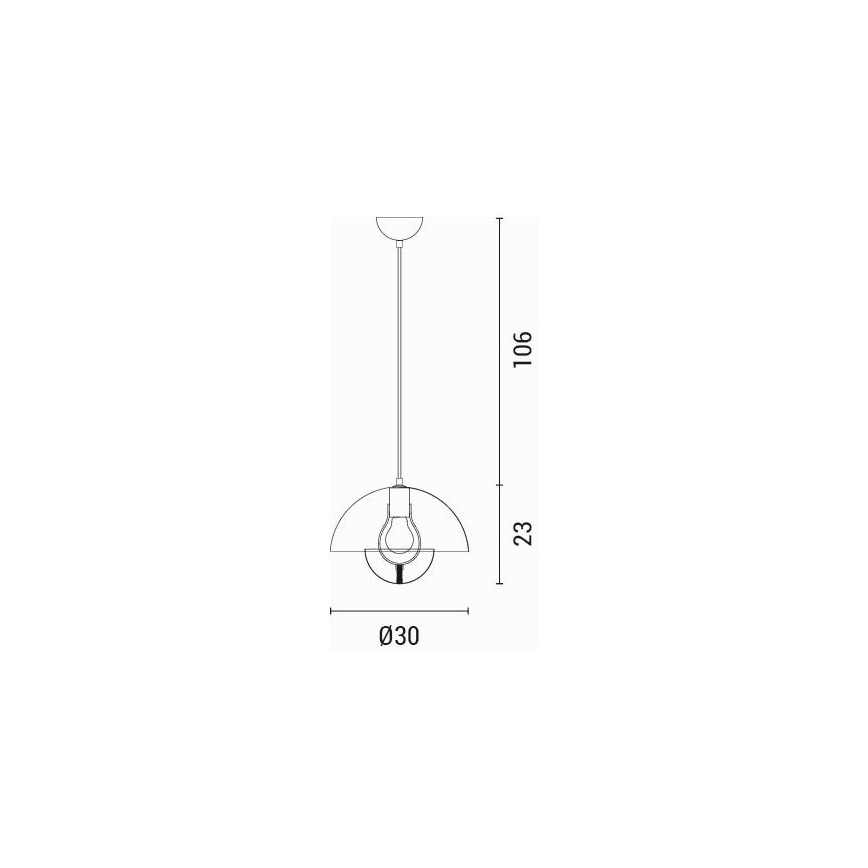 Pendel 1xE27/15W/230V cremefarvet