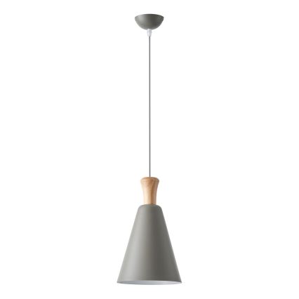 Pendel 1xE27/15W/230V grå diameter 20 cm