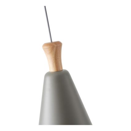 Pendel 1xE27/15W/230V grå diameter 20 cm