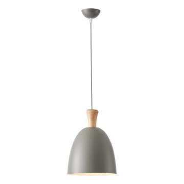Pendel 1xE27/15W/230V grå diameter 23 cm