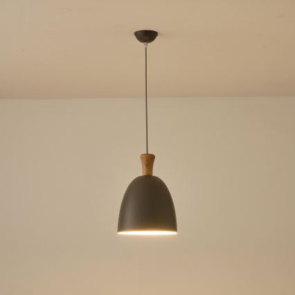 Pendel 1xE27/15W/230V grå diameter 23 cm