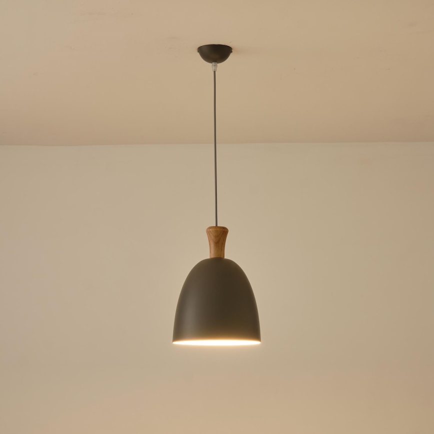 Pendel 1xE27/15W/230V grå diameter 23 cm