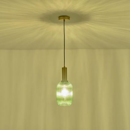 Pendel 1xE27/15W/230V grøn 13 cm