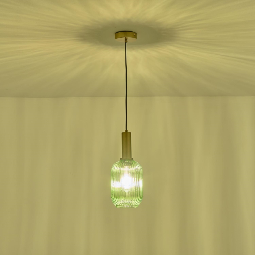 Pendel 1xE27/15W/230V grøn 13 cm