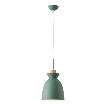 Pendel 1xE27/15W/230V grøn diameter 19,5 cm