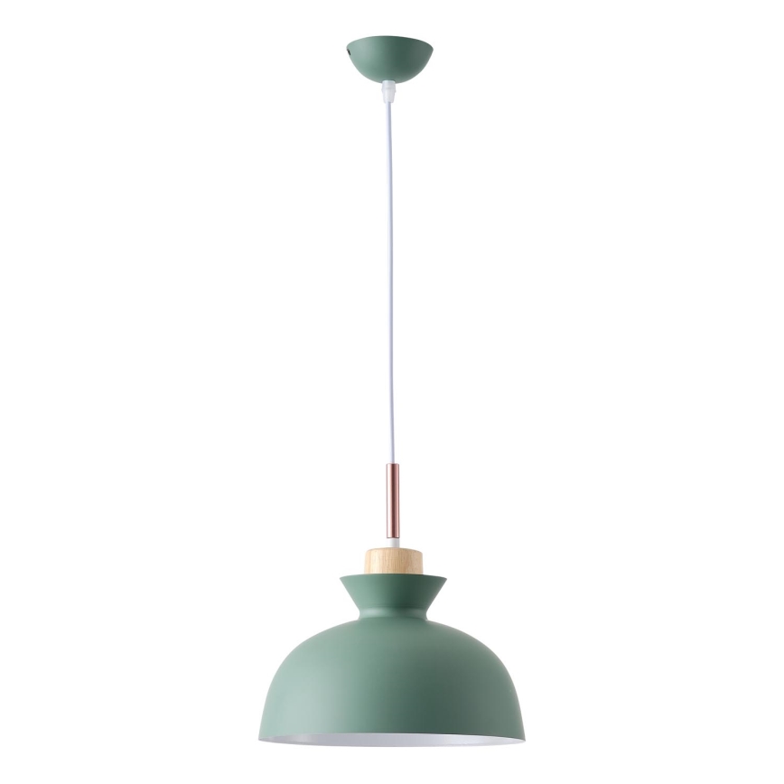 Pendel 1xE27/15W/230V grøn diameter 28 cm