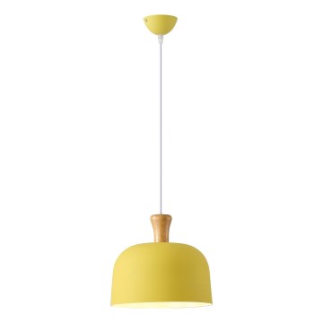 Pendel 1xE27/15W/230V gul diam. 27 cm