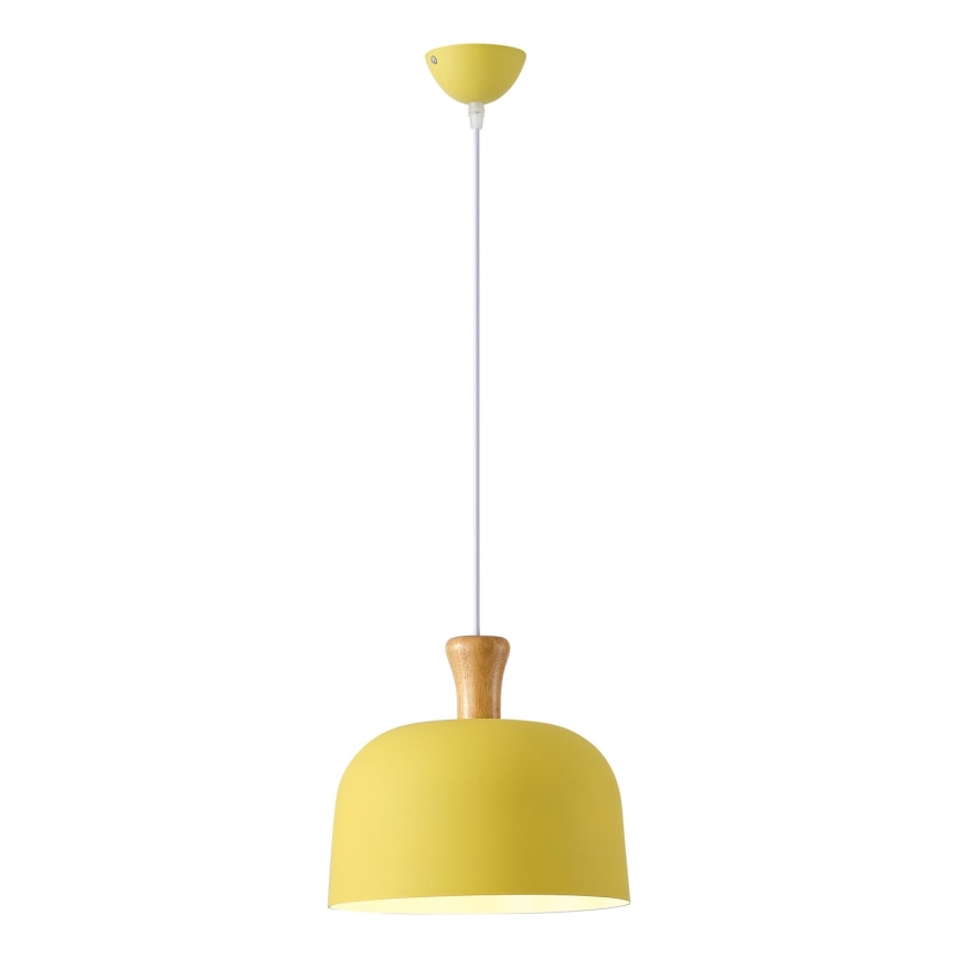 Pendel 1xE27/15W/230V gul diam. 27 cm