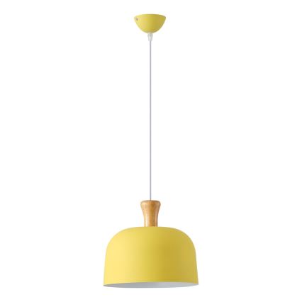 Pendel 1xE27/15W/230V gul diam. 27 cm