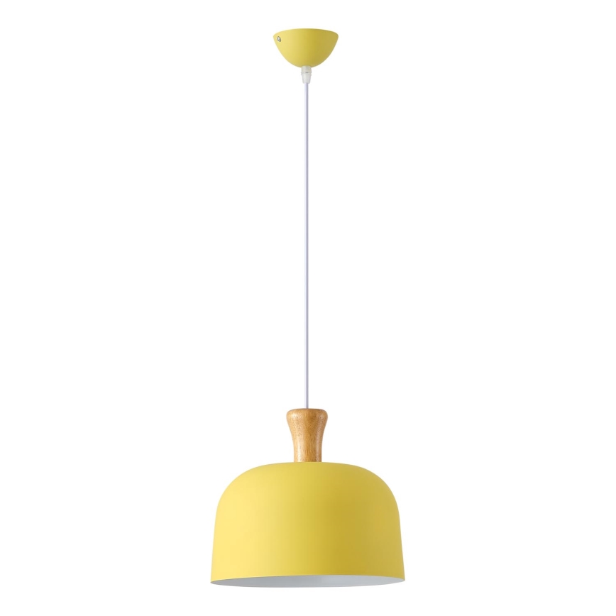 Pendel 1xE27/15W/230V gul diam. 27 cm