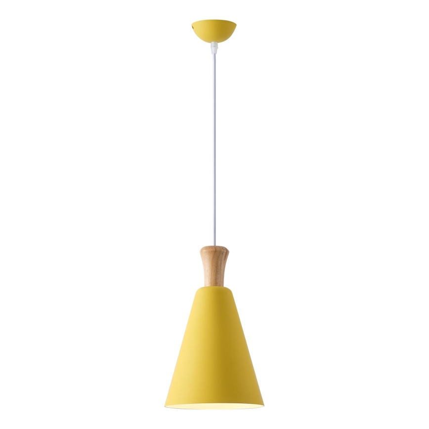 Pendel 1xE27/15W/230V gul diameter 20 cm