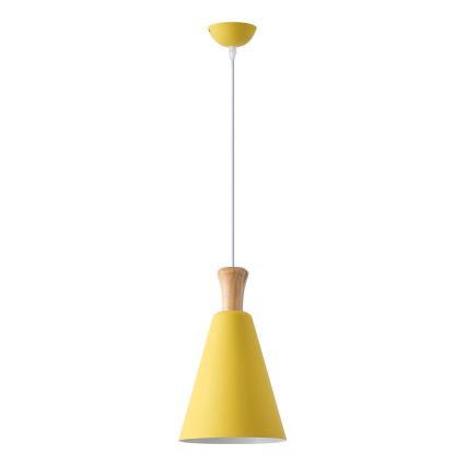 Pendel 1xE27/15W/230V gul diameter 20 cm