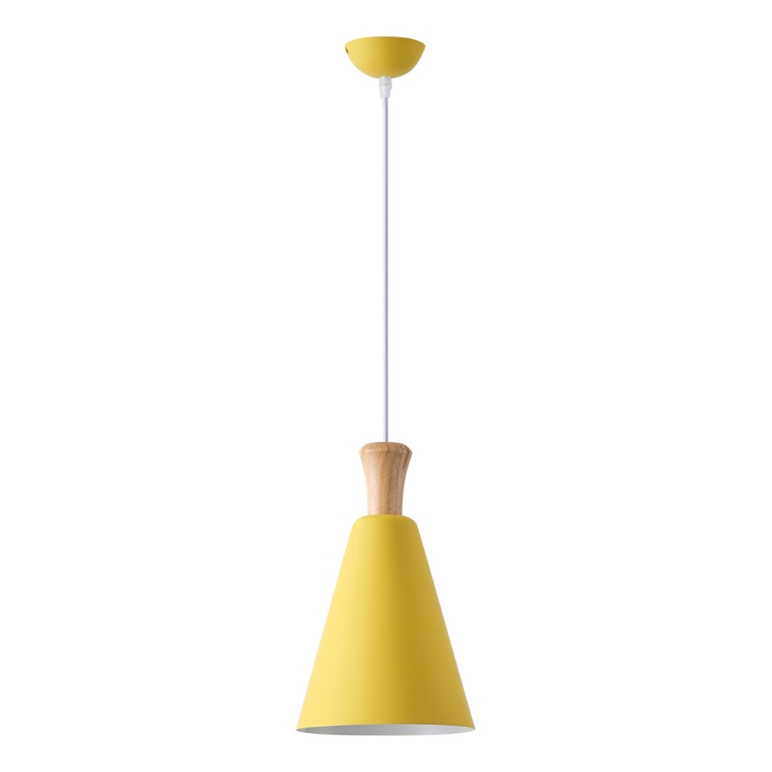 Pendel 1xE27/15W/230V gul diameter 20 cm