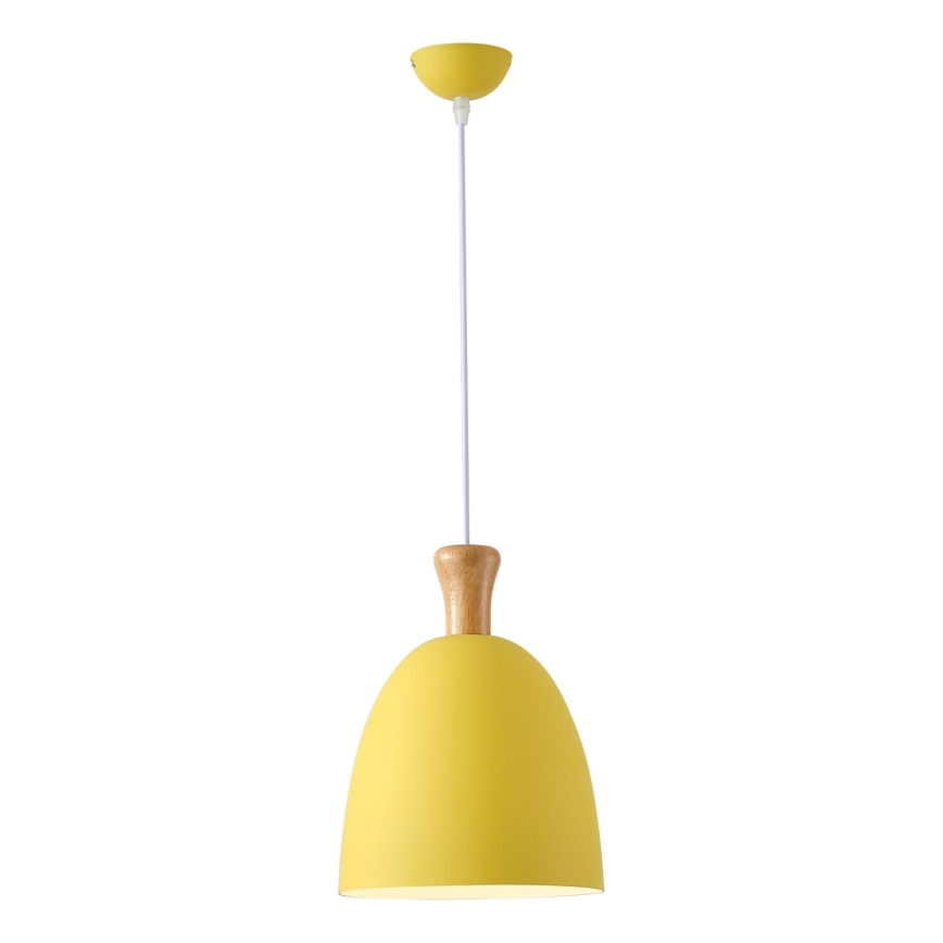 Pendel 1xE27/15W/230V gul diameter 23 cm