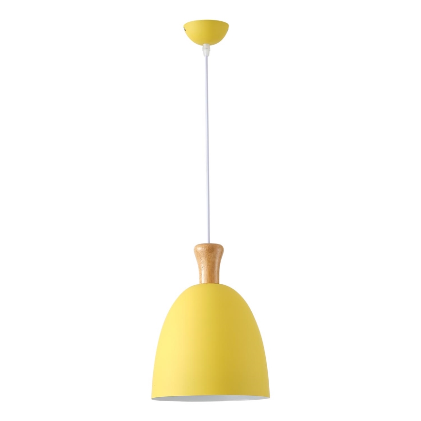 Pendel 1xE27/15W/230V gul diameter 23 cm