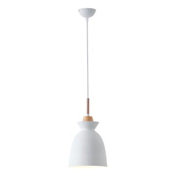 Pendel 1xE27/15W/230V hvid diameter 19,5 cm