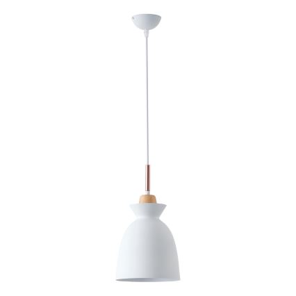 Pendel 1xE27/15W/230V hvid diameter 19,5 cm