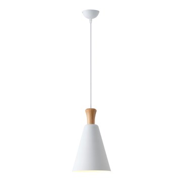 Pendel 1xE27/15W/230V hvid diameter 20 cm