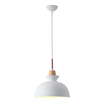 Pendel 1xE27/15W/230V hvid diameter 28 cm