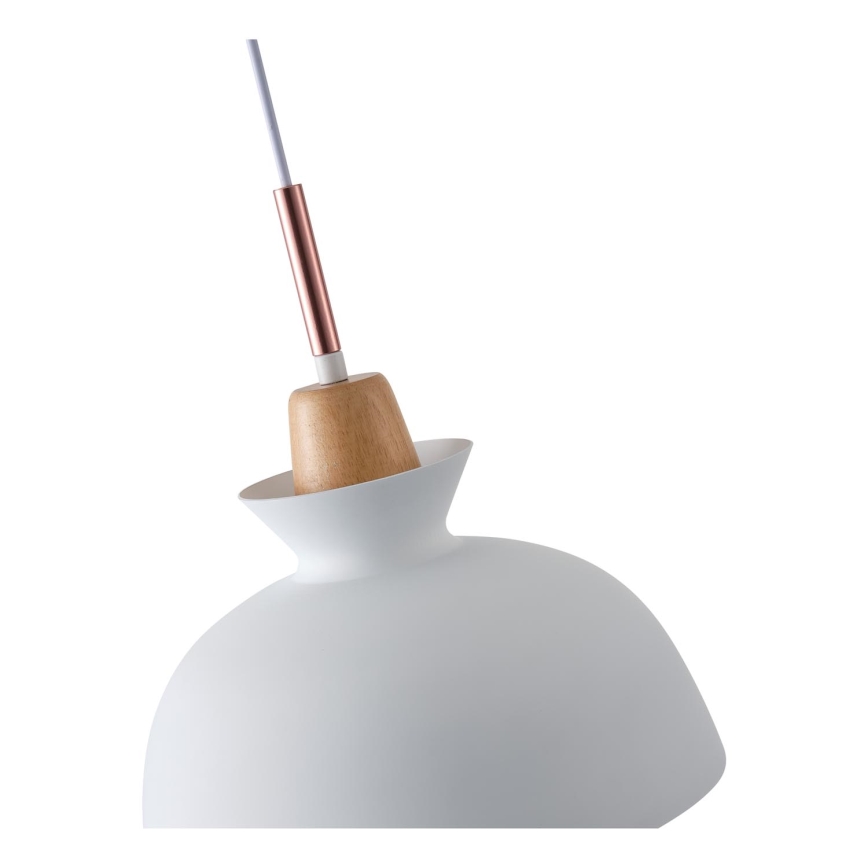 Pendel 1xE27/15W/230V hvid diameter 28 cm