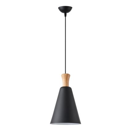 Pendel 1xE27/15W/230V sort diameter 20 cm