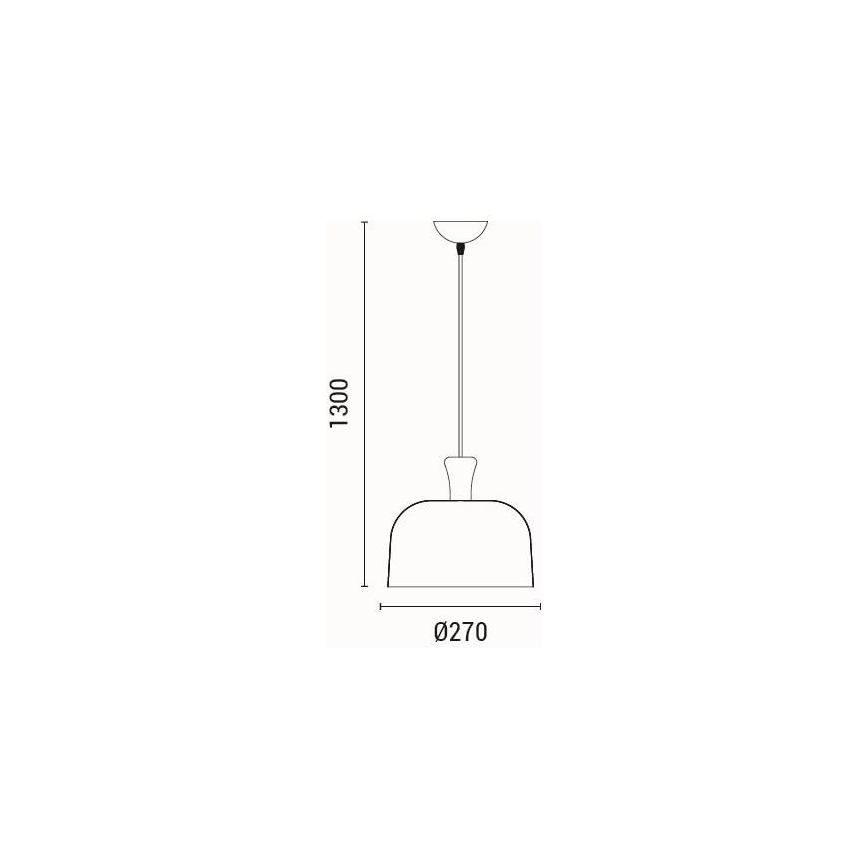 Pendel 1xE27/15W/230V sort diameter 27 cm