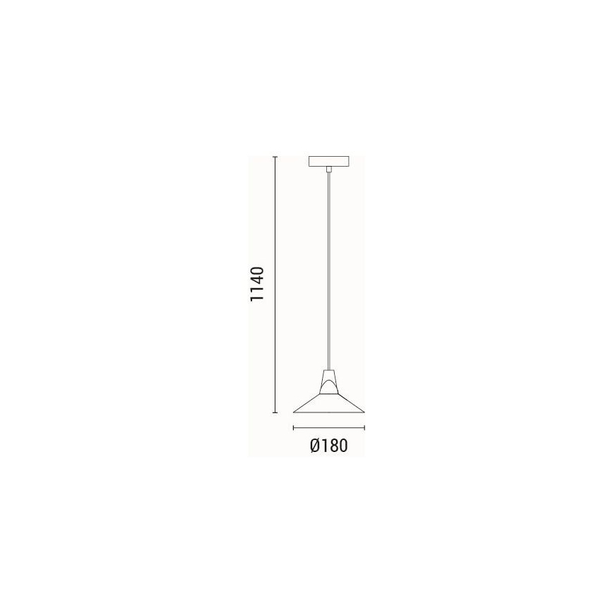 Pendel 1xE27/15W/230V sort