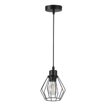 Pendel 1xE27/35W/230V diameter 18 cm sort