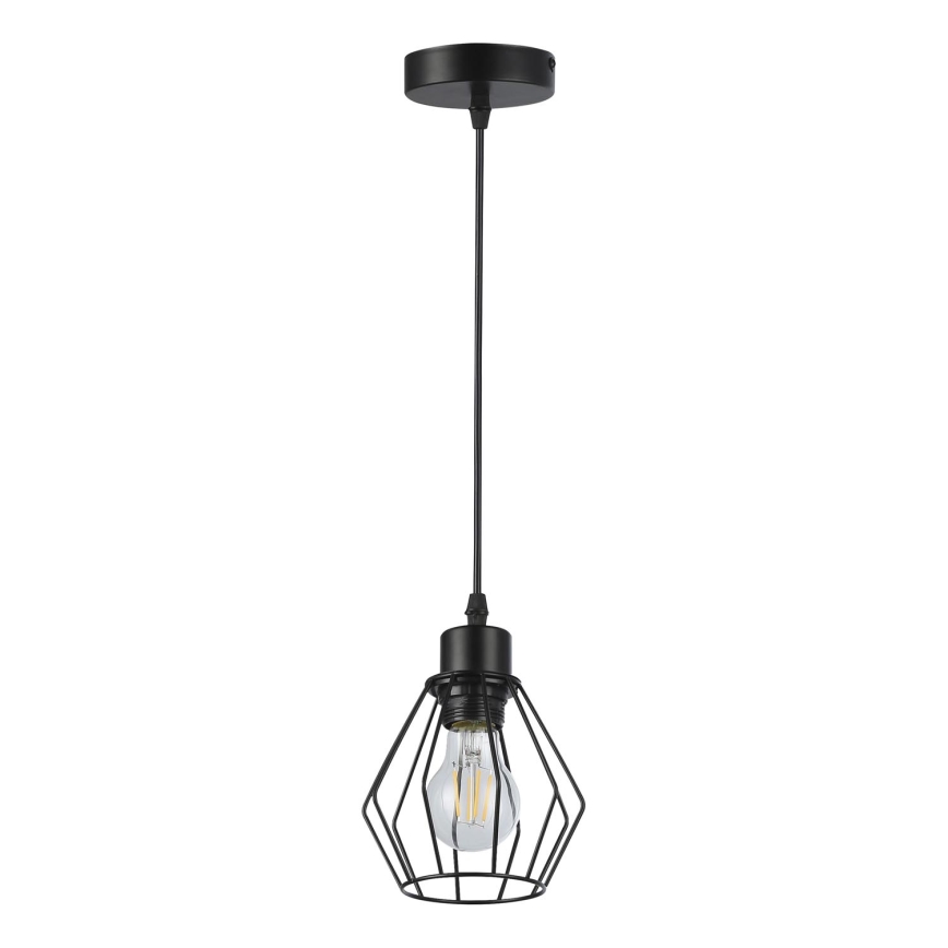 Pendel 1xE27/35W/230V diameter 18 cm sort