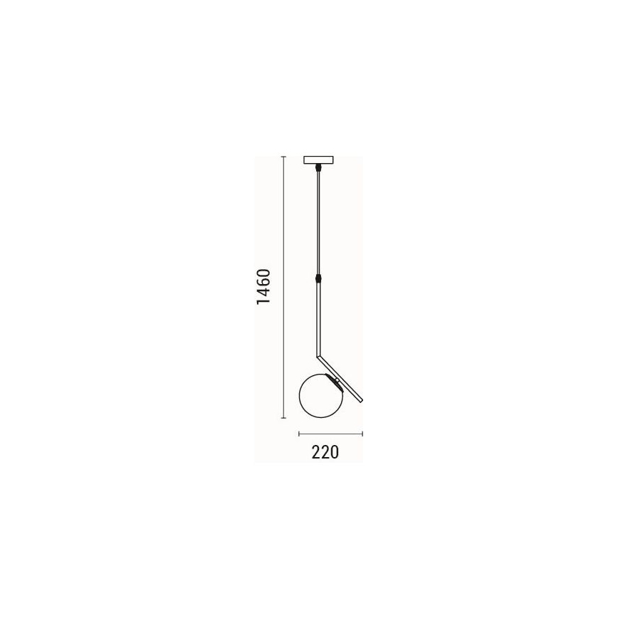 Pendel 1xE27/40W/230V messing