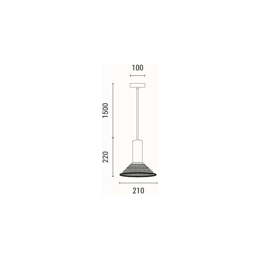 Pendel 1xE27/40W/230V sort