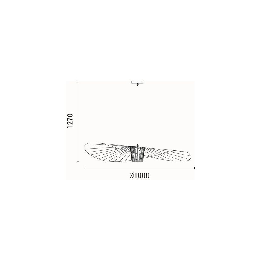 Pendel 1xE27/40W/230V sort