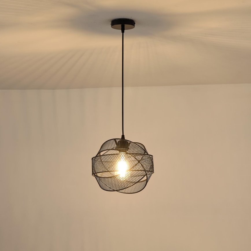 Pendel 1xE27/40W/230V sort