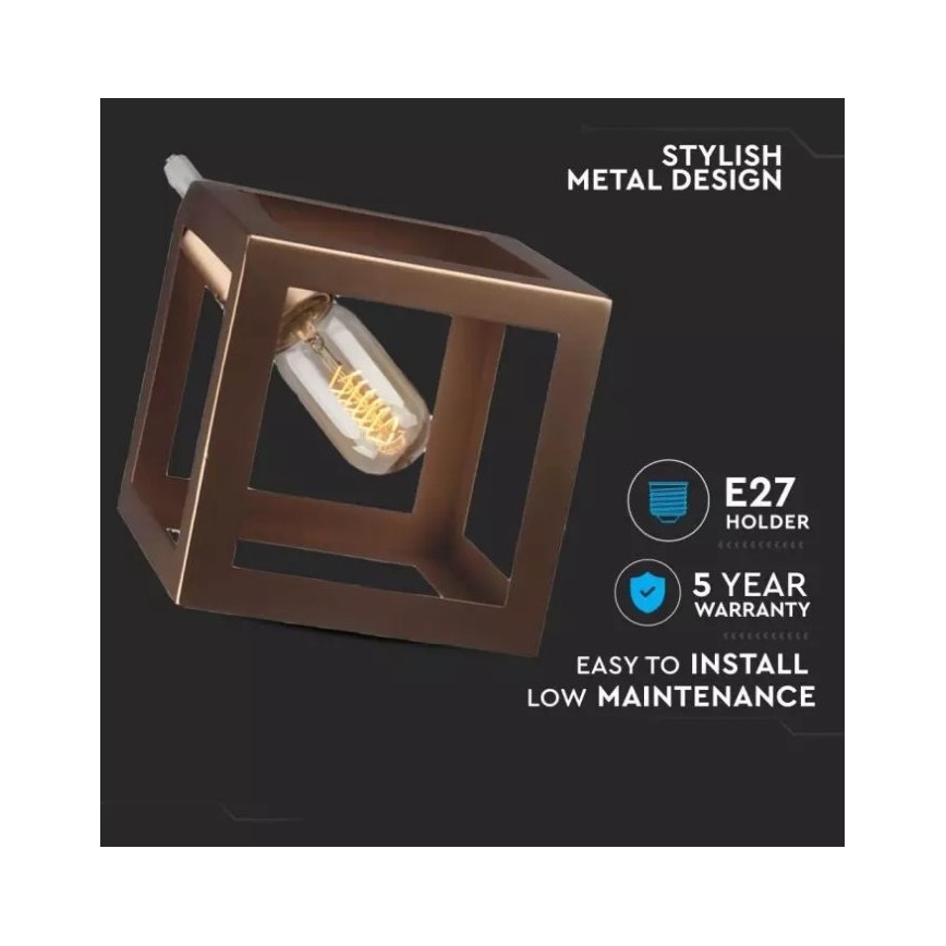 Pendel 1xE27/60W/230V bronze