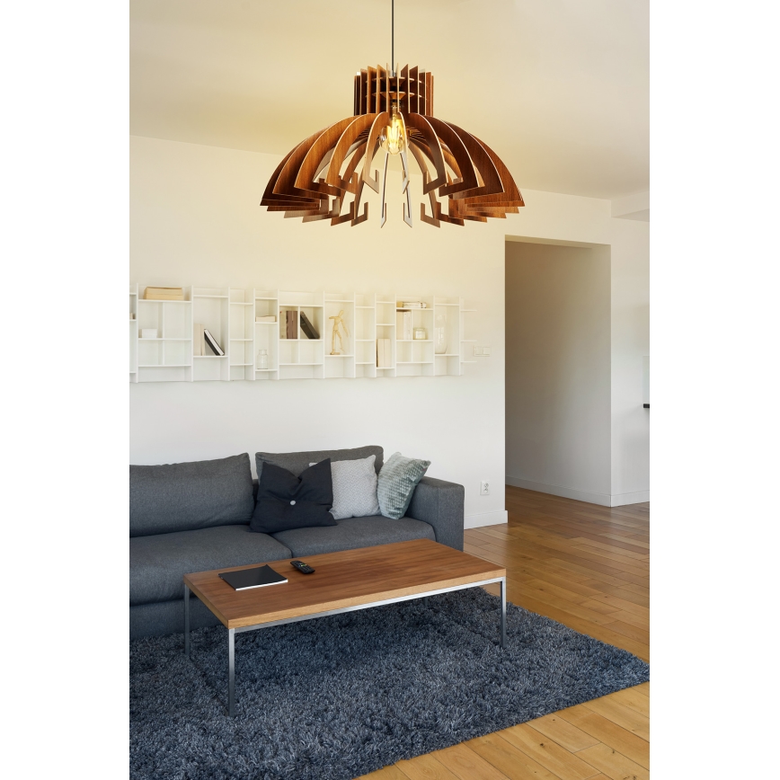 Pendel 1xE27/60W/230V diam. 39 cm brun